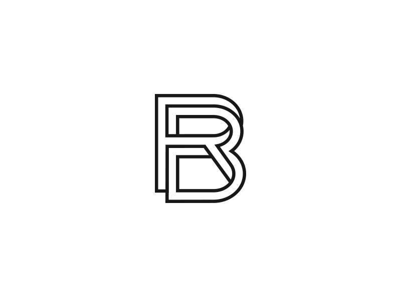 R.B. initial monogram