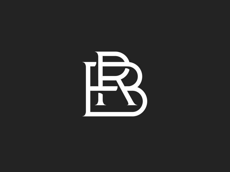 R.B. initial monogram