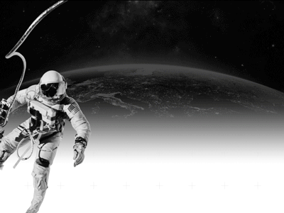Space race website animation